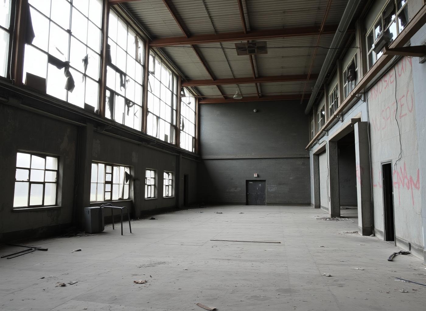 Commercial space before renovation